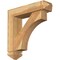 Ekena Millwork Westlake Arts and Crafts Rough Sawn Bracket w/ Offset Brace, Western Red Cedar, 6"W x 24"D x 24"H BKT0604X24X24WTL03RWR - alternate 1